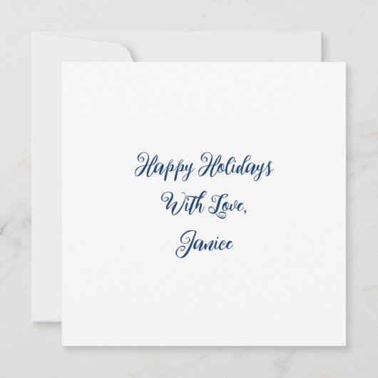 ハッピーホリデーズクリスマスハパーソナライズされたウス (裏面)