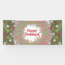 ハッピーホリデーズクリスマスバナー 横断幕