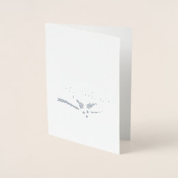 ハッピーホリデーズクリスマスフォイルカード 箔カード