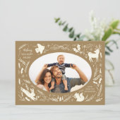 ハッピーホリデーズクリスマスフォトウッドランドドードル シーズンカード (スタンド正面)