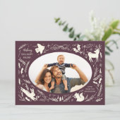 ハッピーホリデーズクリスマスフォトウッドランドドードル シーズンカード (スタンド正面)