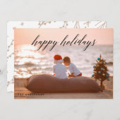 ハッピーホリデーズクリスマスフォトカードビューティフルタイプ シーズンカード (正面/裏面)