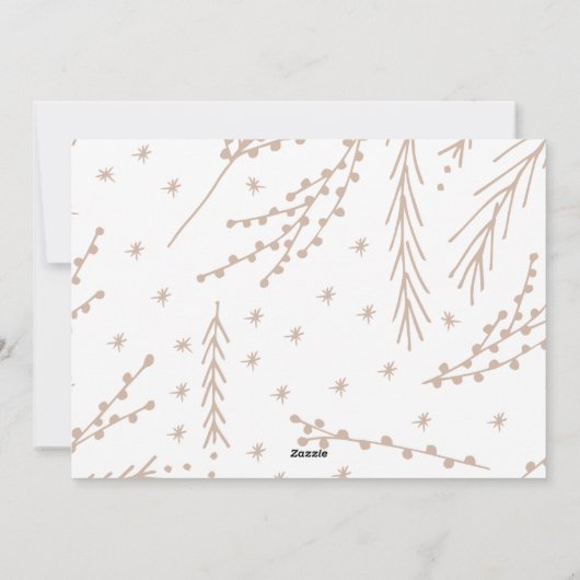 ハッピーホリデーズクリスマスフォトカードビューティフルタイプ シーズンカード (裏面)