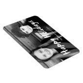 ハッピーホリデーズクリスマスフォトホリデーウィッシュおもしろい マグネット (右側)