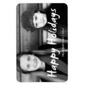 ハッピーホリデーズクリスマスフォトホリデーウィッシュおもしろい マグネット (縦)