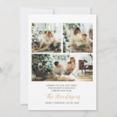 ハッピーホリデーズクリスマスフォトミニマルカード 招待状 (裏面)