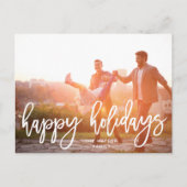 ハッピーホリデーズクリスマスフォト シーズンポストカード (正面)