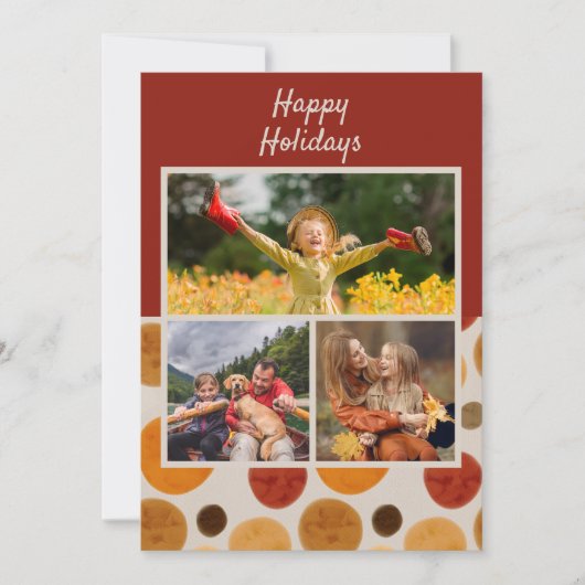 ハッピーホリデーズクリスマスモダン水の色3写真 (正面)