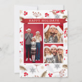 ハッピーホリデーズクリスマスモミモダンホリー3写真 (正面)