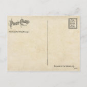 ハッピーホリデーズクリスマスモンキーおもしろいヴィンテージ シーズンポストカード (裏面)