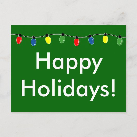 ハッピーホリデーズクリスマスライトポストカード シーズンポストカード (正面)