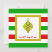 ハッピーホリデーズクリスマスランチョン招待状 招待状 (裏面)