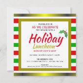ハッピーホリデーズクリスマスランチョン招待状 招待状 (正面)