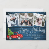 ハッピーホリデーズクリスマスレッドファームトラック3写真 シーズンカード (正面)