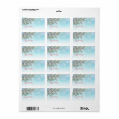 ハッピーホリデーズクリスマス住所 シール (フルシート)