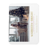 ハッピーホリデーズクリスマス結婚した&ウィーズの新婚 マグネット (縦)