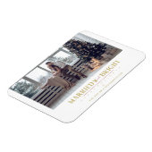 ハッピーホリデーズクリスマス結婚した&ウィーズの新婚 マグネット (左側)