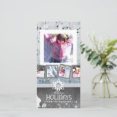 ハッピーホリデーズクリスマス5フォトコラージュ シーズンカード (スタンド正面)
