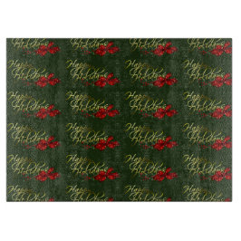 ハッピーホリデーズクリスマス カッティングボード