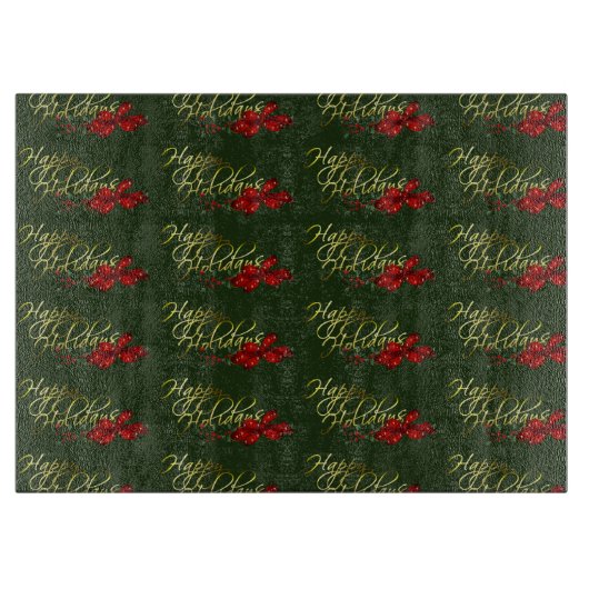 ハッピーホリデーズクリスマス カッティングボード (正面)