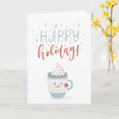 ハッピーホリデーズクリスマス カード (黄色い花)