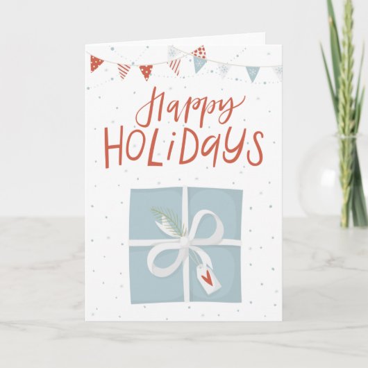 ハッピーホリデーズクリスマス カード (正面)