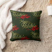 ハッピーホリデーズクリスマス クッション (ブランケット)