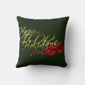 ハッピーホリデーズクリスマス クッション (裏面)