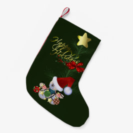ハッピーホリデーズクリスマス スモールクリスマスストッキング