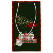 ハッピーホリデーズクリスマス スモールペーパーバッグ (裏面)