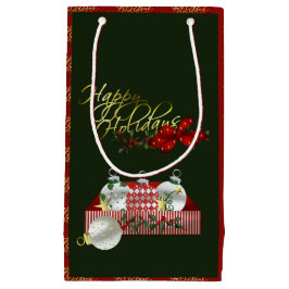 ハッピーホリデーズクリスマス スモールペーパーバッグ