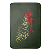 ハッピーホリデーズクリスマス バスマット (正面縦)