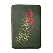 ハッピーホリデーズクリスマス バスマット (正面縦)