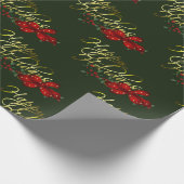 ハッピーホリデーズクリスマス ラッピングペーパー (角)