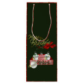 ハッピーホリデーズクリスマス ワインギフトバッグ (裏面)