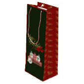 ハッピーホリデーズクリスマス ワインギフトバッグ (裏面アングル)