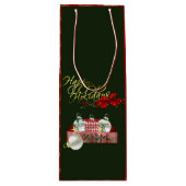ハッピーホリデーズクリスマス ワインギフトバッグ (正面)