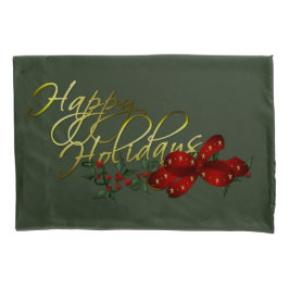 ハッピーホリデーズクリスマス 枕カバー