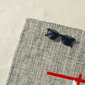 ハッピーホリデーズクリ素朴スマス ビーチタオル (インサイチュ)