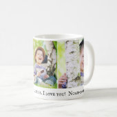 ハッピーホリデーズグランドパ私はあなたを愛する3フォトチャイルド コーヒーマグカップ (正面右)