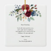 ハッピーホリデーズグランマガシデンスソノグラムフローラ セラミックオーナメント (裏面)