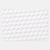 ハッピーホリデーズグリーティングウィッシュオンブラックバイオレットピンク ラッピングペーパーシート (正面3)