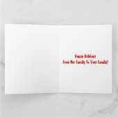 ハッピーホリデーズグリーティングカード カード (内部)