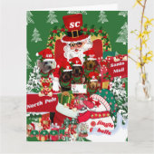 ハッピーホリデーズグリーティングカード カード (黄色い花)