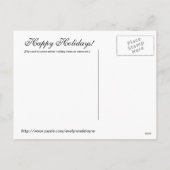 ハッピーホリデーズグリーティングカード – クリスマスハヌカー シーズンポストカード (裏面)