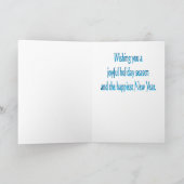 ハッピーホリデーズグリーティングカード シーズンカード (内部)