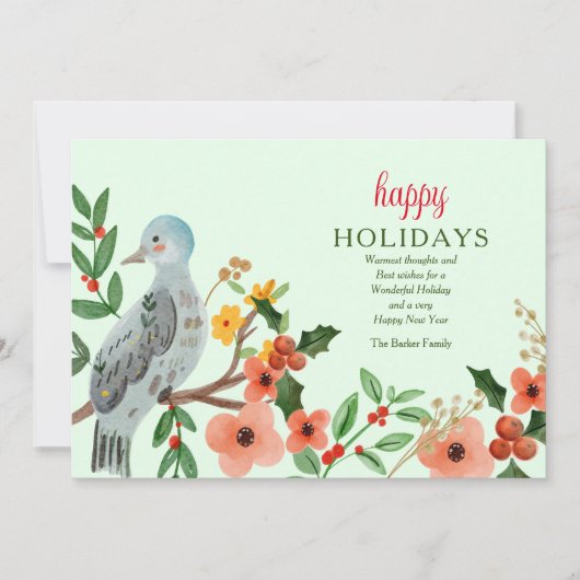 ハッピーホリデーズグリーティングカード シーズンカード (正面)