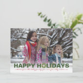 ハッピーホリデーズグリーンブロック、フルフォト シーズンカード (スタンド正面)