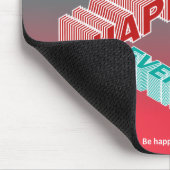 ハッピーホリデーズグリーン&ピンク マウスパッド (コーナー)