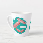 ハッピーホリデーズグリーン&レッド カフェラテマグ (左アングル)